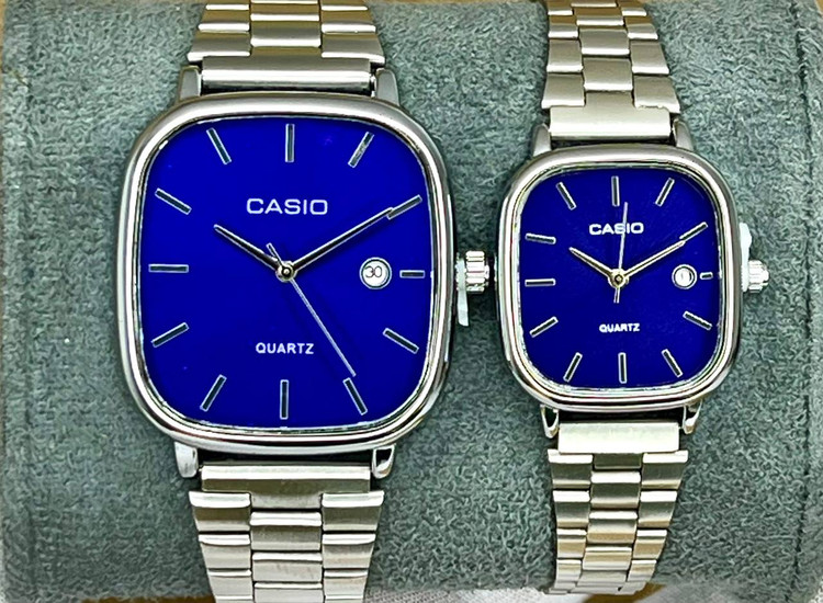 ساعت casio مدل اولدمانی تقویمدار-بند استیل