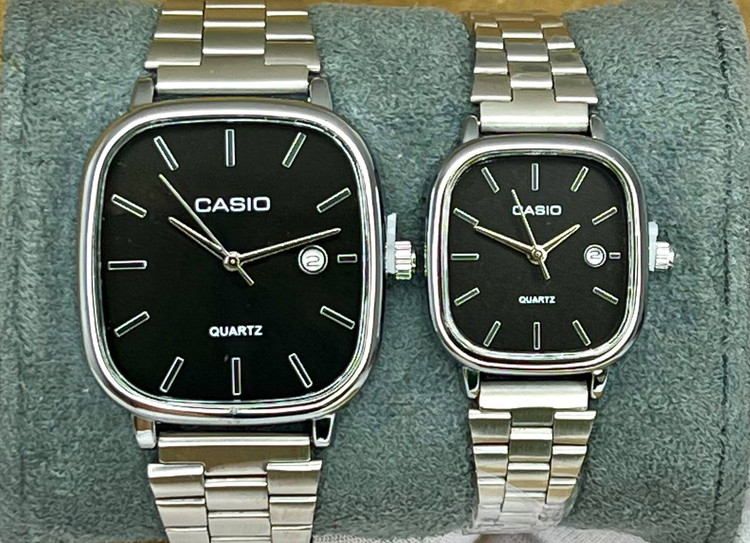 ساعت casio مدل اولدمانی تقویمدار-بند استیل