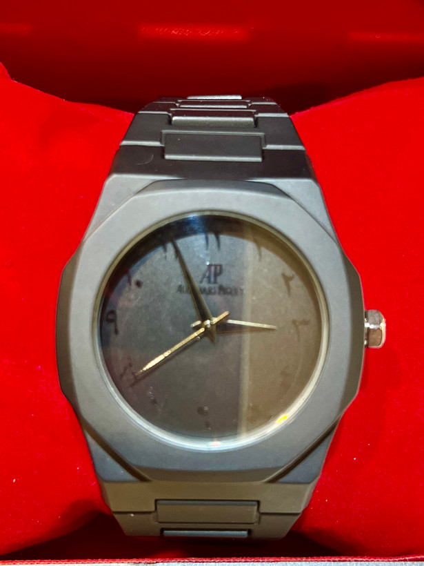 ساعت مردانه Audemars Piguet (AP) با بند پلیمری (کربنی)