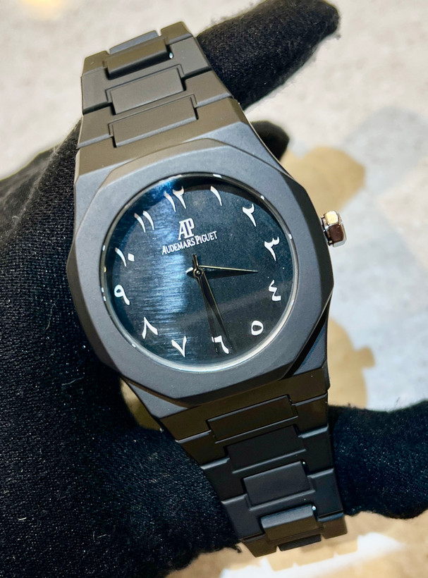 ساعت مردانه Audemars Piguet (AP) با بند پلیمری (کربنی)