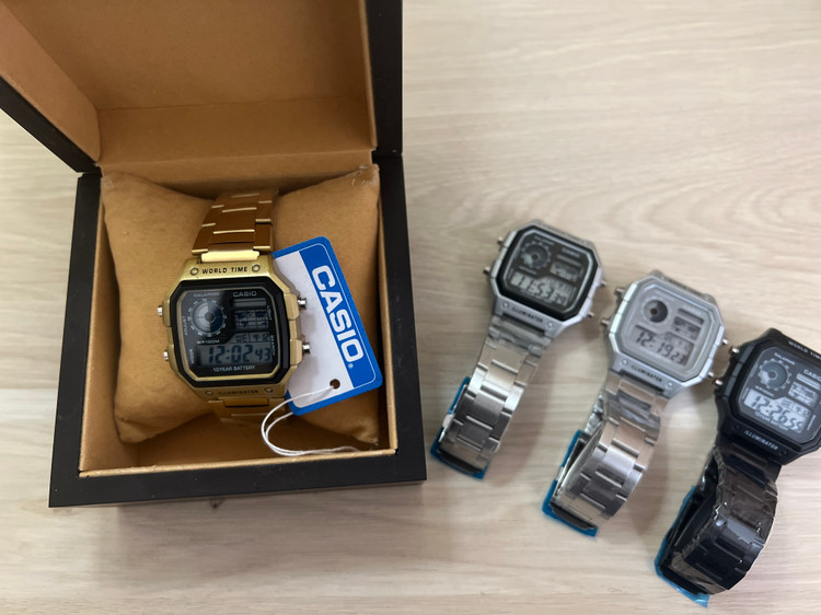 ساعت مردانه دیجیتالی کاسیو Casio جهان نما - بند استیل