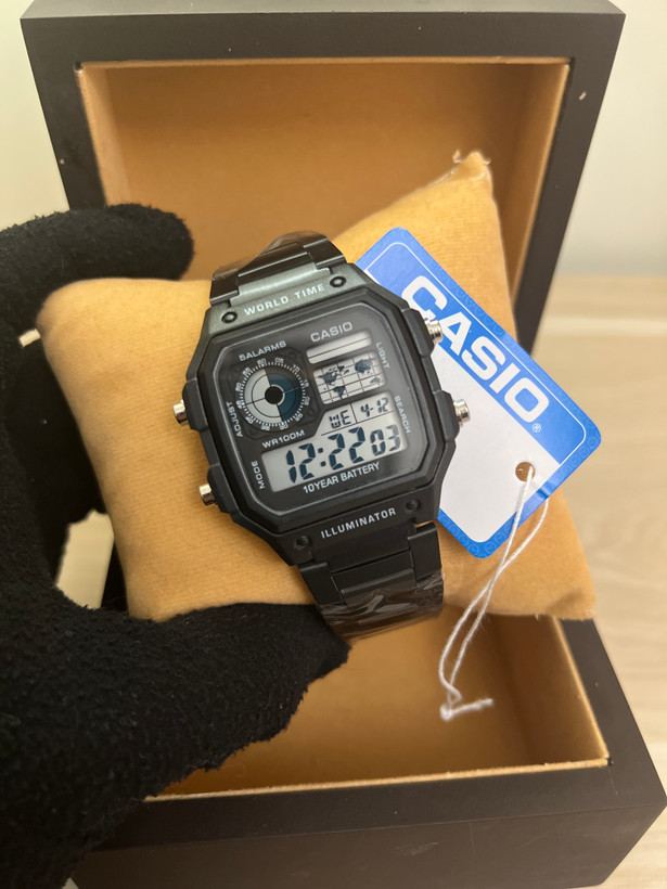 ساعت مردانه دیجیتالی کاسیو Casio جهان نما - بند استیل