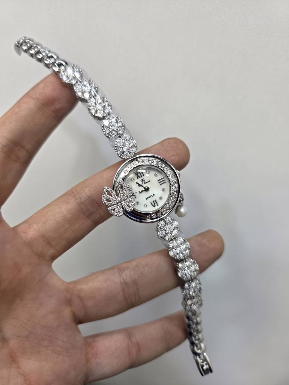 ساعت زنانه نگین دار مجلسی رویال کرون-s1001