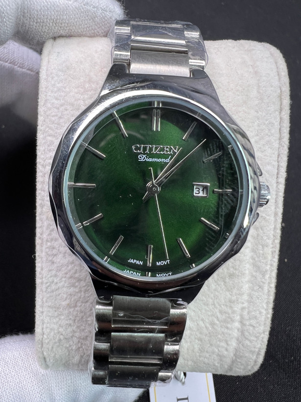 ساعت ست مردانه و زنانه سیتیزن Citizen مدل دایموند-رنگ سیلور